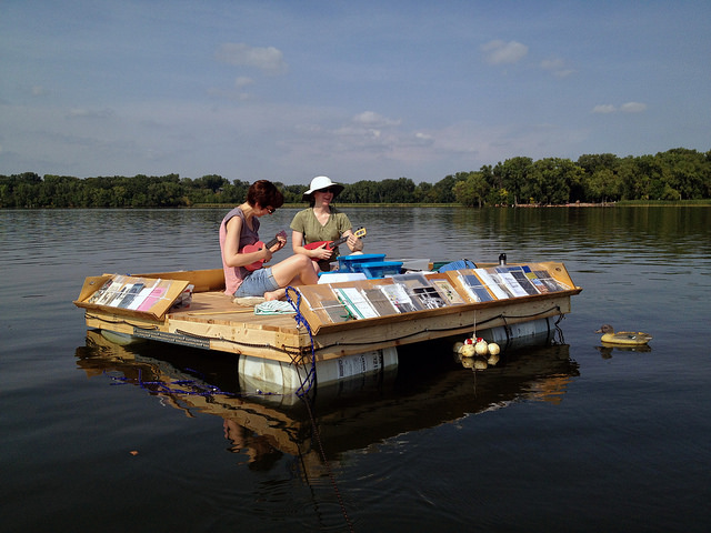 Floating Library 2014. Photo by Sarah Peters.