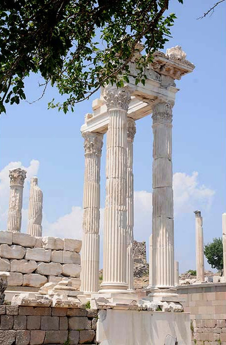 A photo of classical ruins taken by award-winning thriller author K.J. Howe, creator of the Thea Paris series.